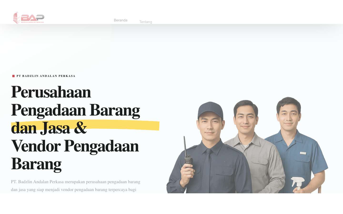 BAP General Trading — website korporat